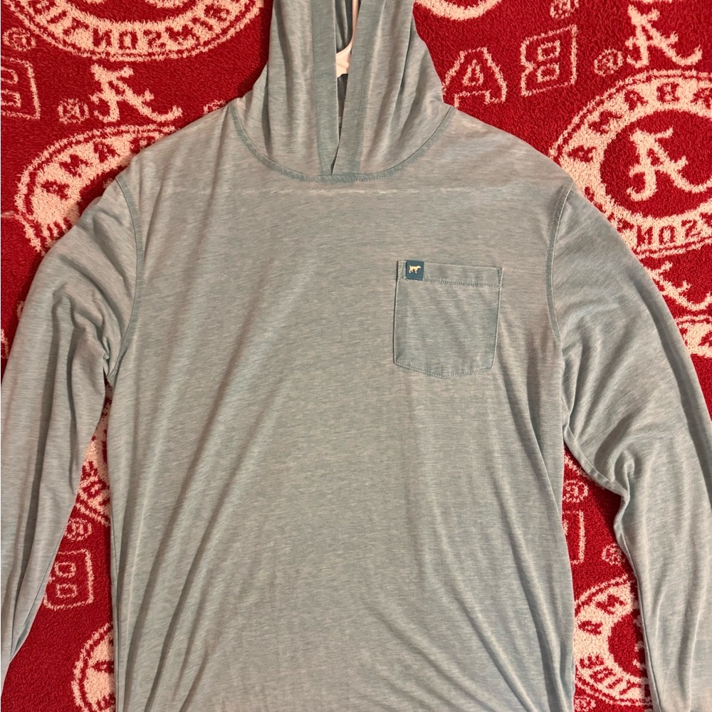 Men's Lightweight Light Blue Hoodie/Shirt/Jacket
